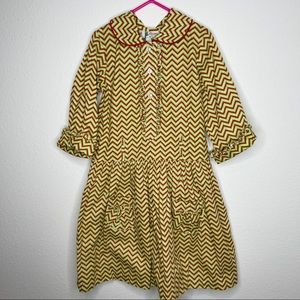 Girls Anvy dress red green ruffles holidays sz 6